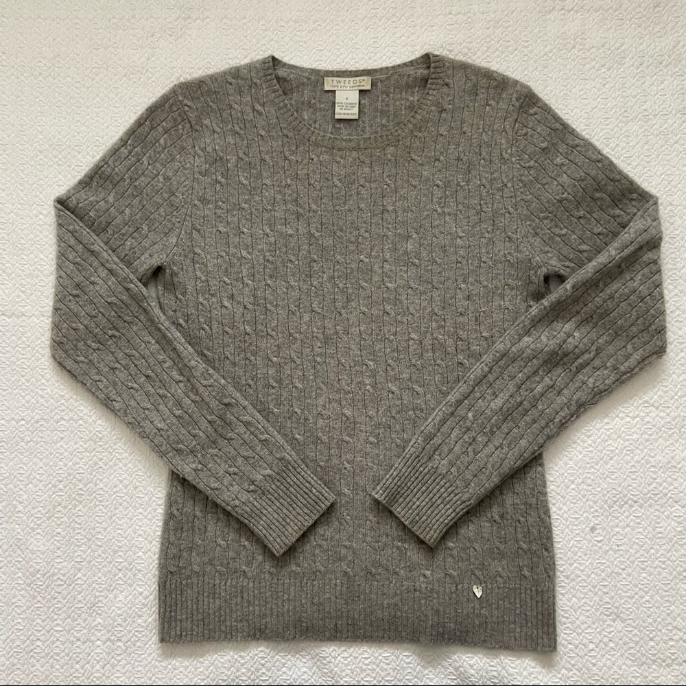 tweeds cashmere crewneck sweater